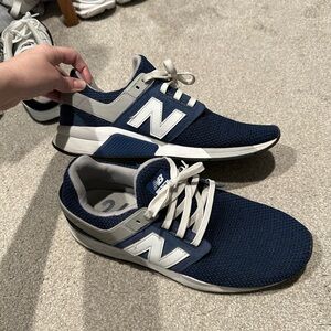 New Balance Blue and Gray 247 Sneakers